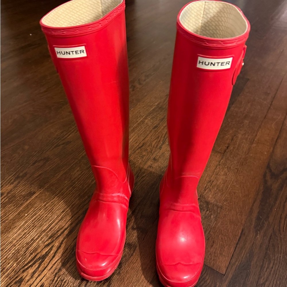 Hunter Red Tall Boots